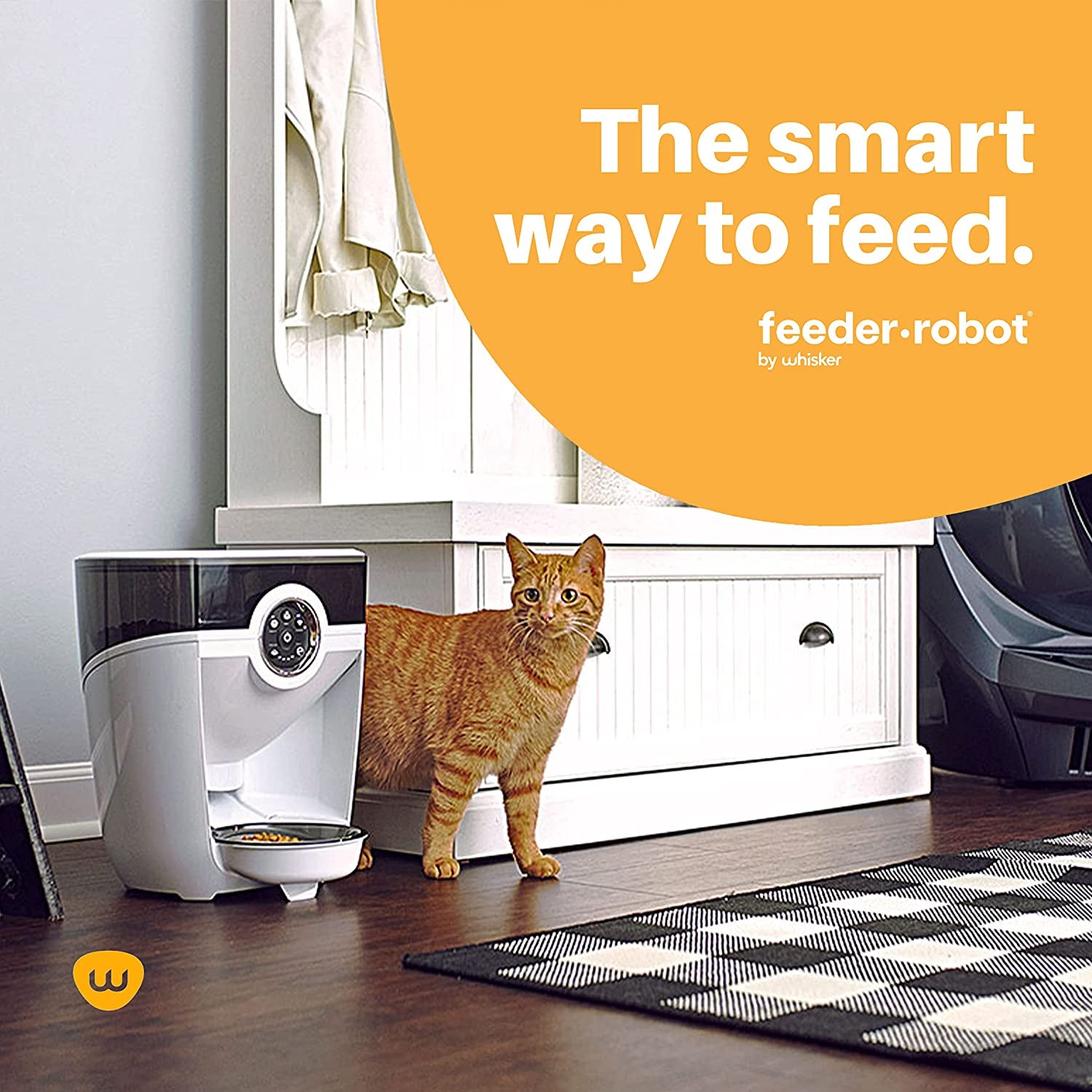 Control feeding schedules and portions with the Feeder-Robot via a user-friendly mobile app.