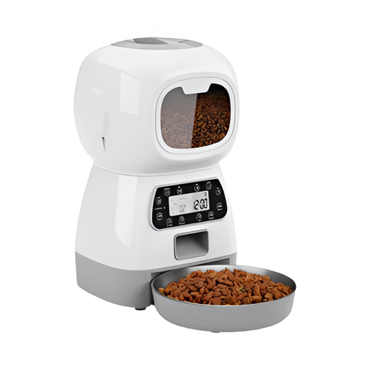 3.5L automatic pet feeder with smart WiFi control for cats and dogs.