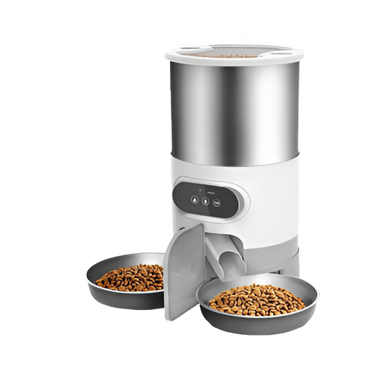 SmartPet Auto Feeder with 4.5L capacity, WiFi-enabled, and a single bowl for controlled feeding of pets.